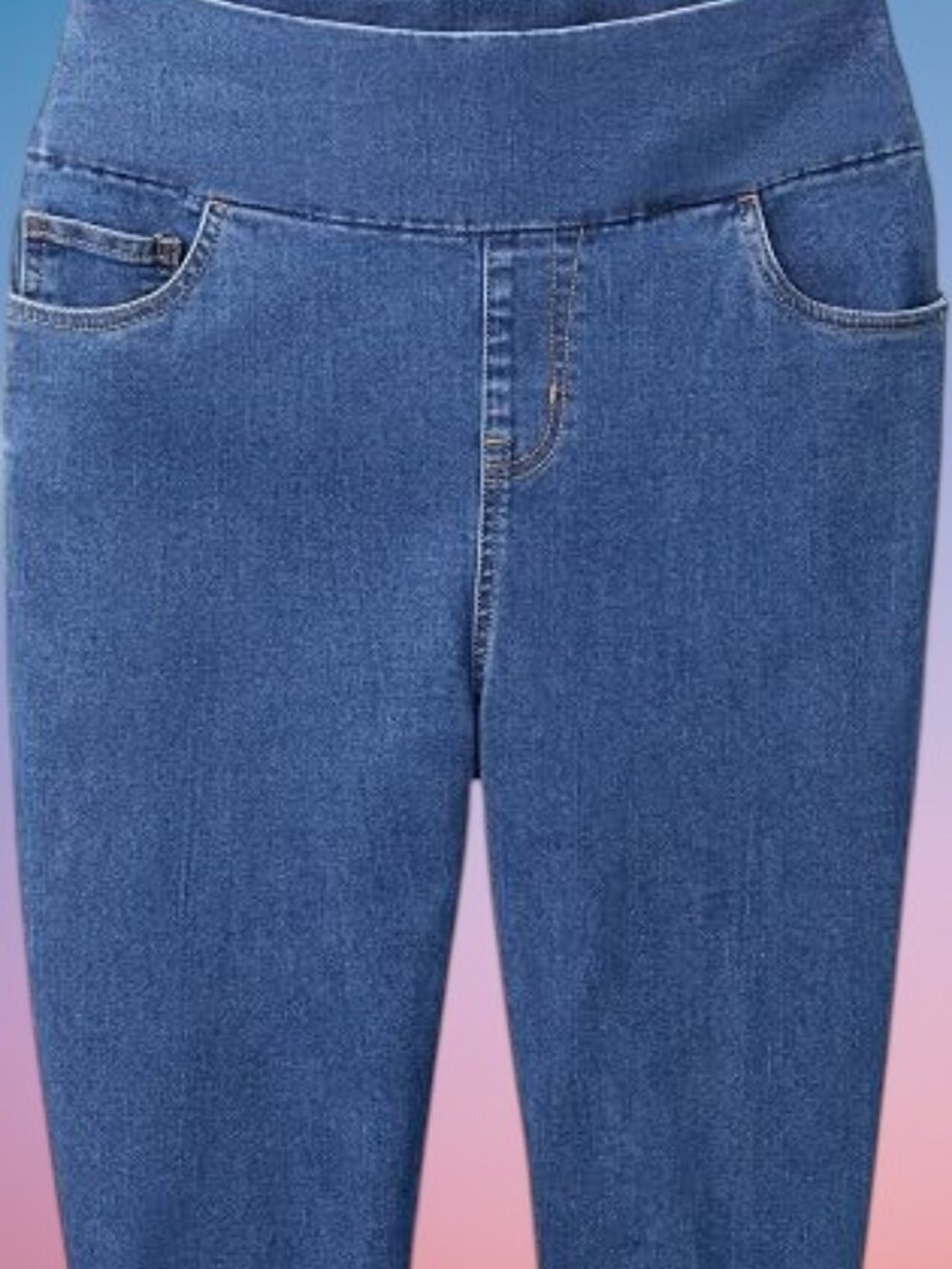 Time and Tru Women's Classic Pull-On Blue Denim Capri Jeans  ✨Size: XL (16-18)✨
